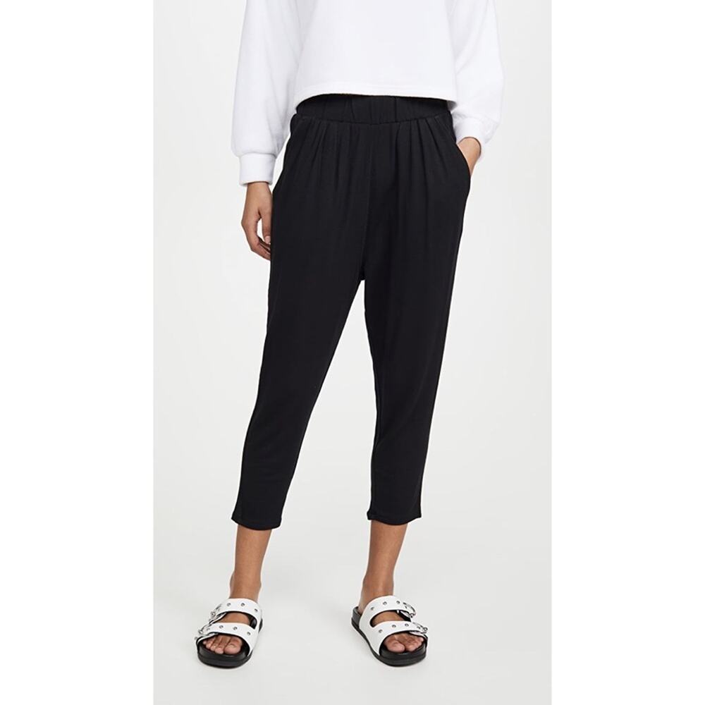 New Z Supply Pleated Tapered Pants in Black Women's Size M